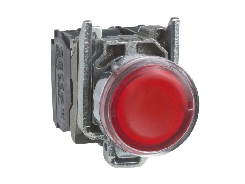 Schneider Electric Crveni udubljeni kompletni svetleći taster Ø22 sa povratkom 1NO+1NC 110...120V;XB4BW34G5