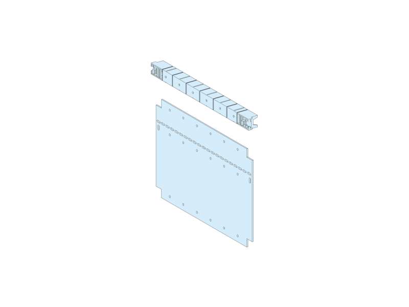 Schneider Electric Gland plate, PrismaSeT P, H 200mm W 325mm, lateral or rear mounting in form 4 partitioning; LVS04951