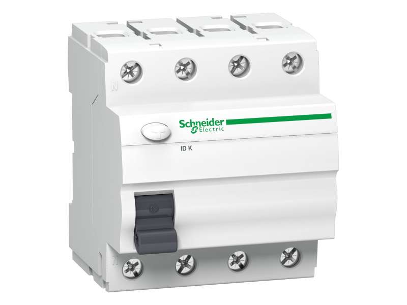 Schneider Electric ID K - diferencijalni zaštitni prekidač - 4P - 25A - 30mA - AC tip;A9Z05425