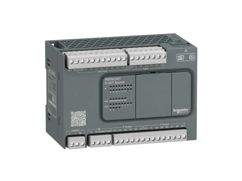 Schneider Electric Kontroler M200 24 I/O  tranzistorski, source logika ; TM200C24T