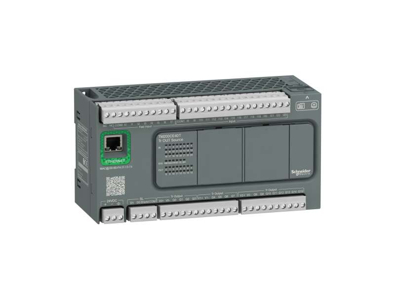 Schneider Electric Kontroler M200 40 I/O tranzistorski sa Ethernetom, source logika ; TM200CE40T