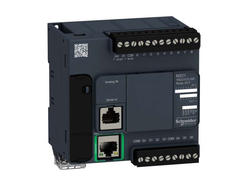 Schneider Electric Kontroler M221 16 IO relejni Ethernet ; TM221CE16R