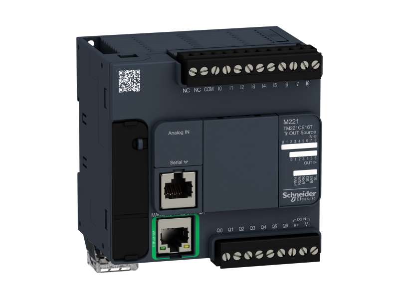 Schneider Electric Kontroler M221 16 IO tranzistorski PNP Ethernet ; TM221CE16T