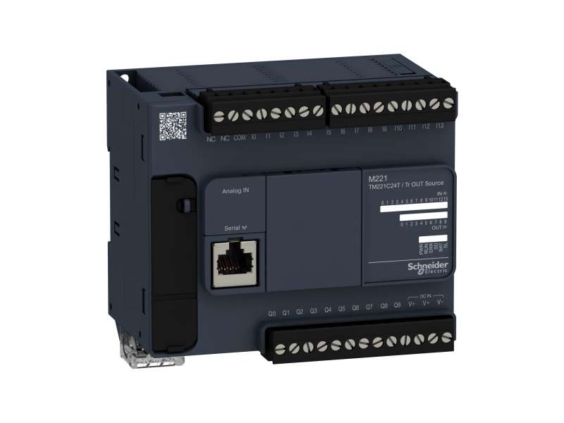 Schneider Electric Kontroler M221 24 IO tranzistorski PNP ; TM221C24T
