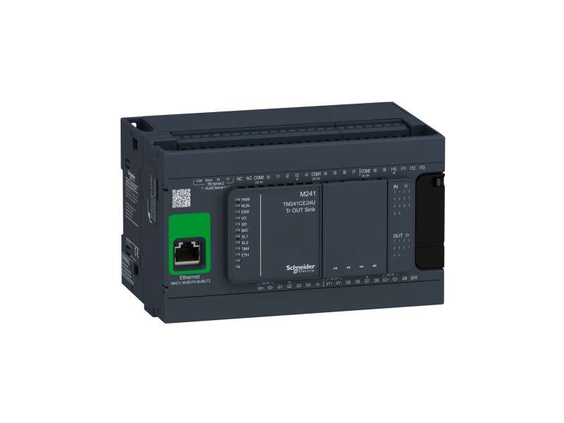 Schneider Electric Kontroler M241 24 IO tranzistorski NPN Ethernet; TM241CE24U