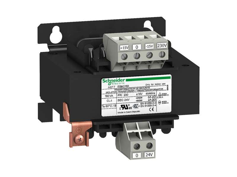 Schneider Electric Naponski transformator - 230 V - 1 x 24 V - 160 VA;ABT7ESM016B