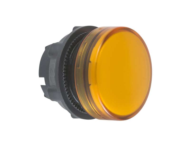 Schneider Electric Narandžasta glava signalne lampice Ø22 ravna sočiva za BA9s sijalicu;ZB5AV05