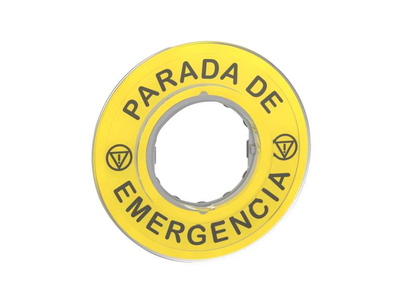 Schneider Electric Oznaka Ø60 za nužno isključenje -PARADA DE EMERGENCIA/logo ISO13850;ZBY9420