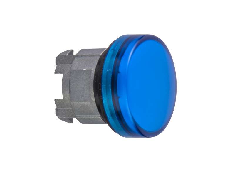 Schneider Electric Plava glava signalne lampice Ø22 sa ravnim sočivom za integrisan LED;ZB4BV063