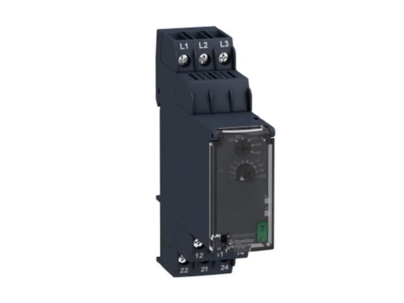Schneider Electric Podnaponski kontrolni relej - trofazni - 380…480 VAC, 2 C/O ; RM22TU23