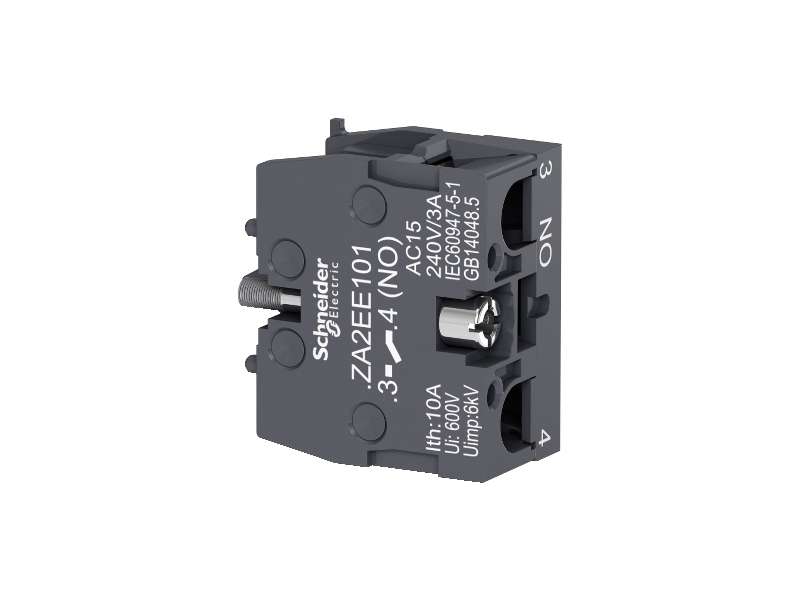 Schneider Electric Pojedinačni kontaktni blok za glavu Ø22, 1 NO