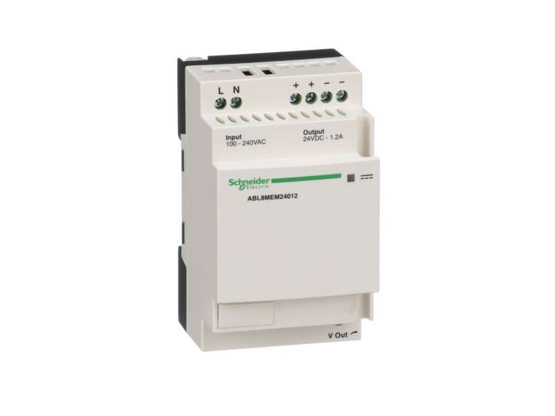 Schneider Electric Regulisano napajanje SMPS - monofazno ili dvofazno - 100..240 V AC -24 V - 1.2 A ; ABL8MEM24012