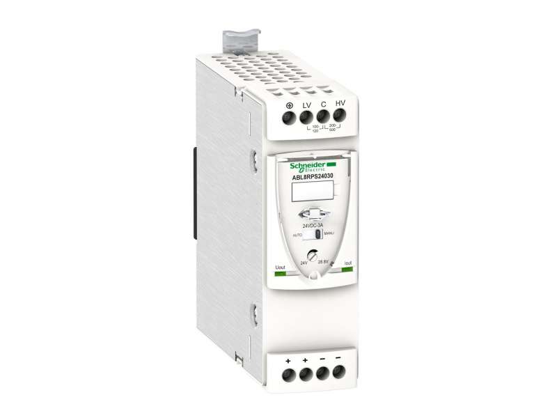 Schneider Electric Regulisano napajanje SMPS - monofazno ili dvofazno - 100..500 V - 24 V - 3 A ; ABL8RPS24030
