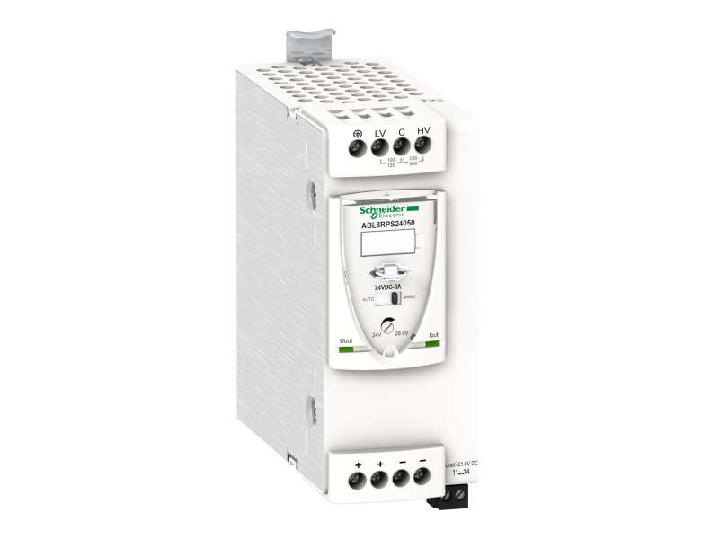 Schneider Electric Regulisano napajanje SMPS - monofazno ili dvofazno - 100..500 V - 24 V - 5 A;ABL8RPS24050