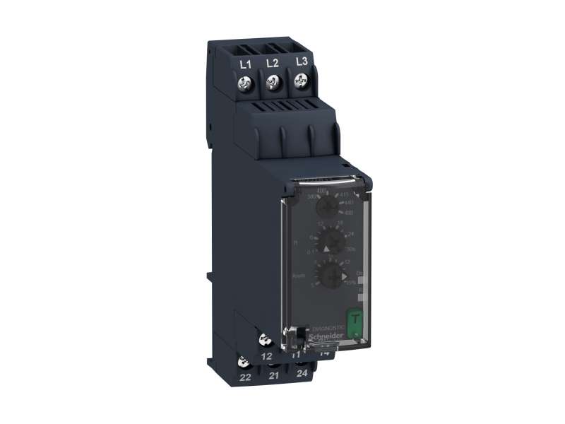 Schneider Electric Relej kontrole asimetrije faza - trofazni - 380…480 VAC, 2 C/O ; RM22TA33
