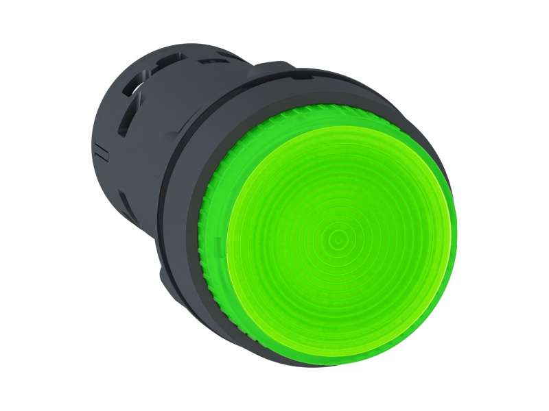 Schneider Electric Svetleći taster - LED - sa povratkom -1NO - zelena - 230V; XB7NW33M1