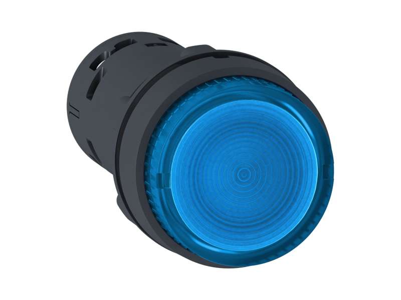 Schneider Electric Svetleći taster - LED - sa zadrškom -1NO - plavi - 120V; XB7NJ06G1