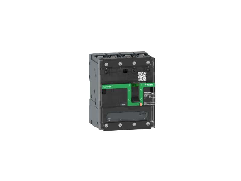 Schneider Electric Switch disconnector, ComPacT NSXm 100NA, 4 poles, thermal current Ith 100A, compression lugs and busbar connectors;C114100BS