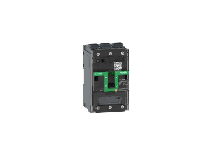 Schneider Electric Switch disconnector, ComPacT NSXm 160NA, 3 poles, thermal current Ith 160A, EverLink lugs;C123160LS