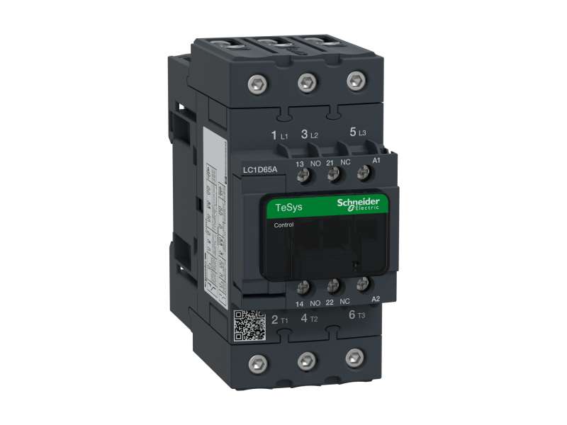 Schneider Electric TeSys D kontaktor - 3P(3 NO) - AC-3 - <= 440 V 65 A - 48 V AC 50/60 Hz kalem; LC1D65AE7
