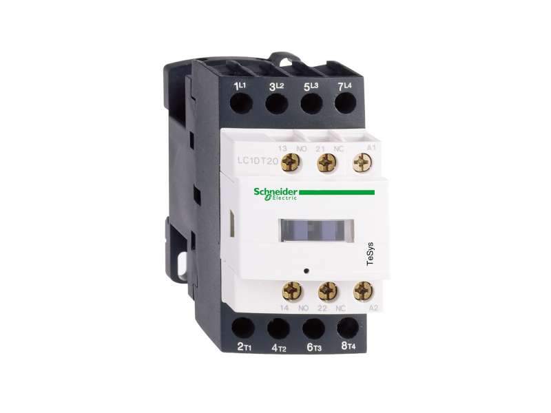 Schneider Electric TeSys D kontaktor - 4P(2 NO + 2 NC) - AC-1 - <= 440 V 25 A - 230 V AC kalem; LC1D128P7