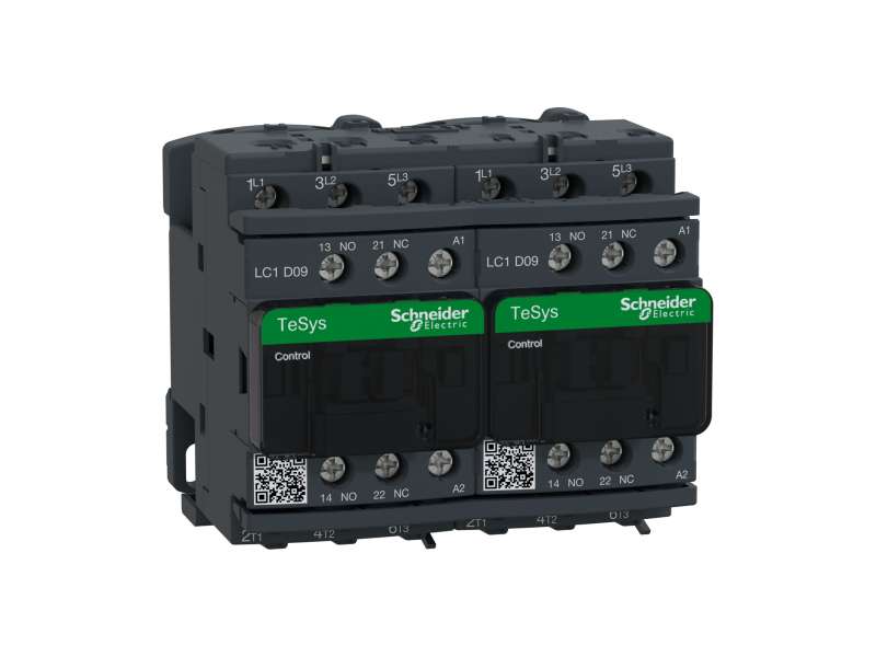 Schneider Electric TeSys D kontaktor za promenu smera-3P(3 NO)-AC-3 - <= 440 V 9 A - 230 V AC kalem; LC2D09P7