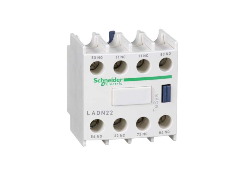Schneider Electric TeSys D - pomoćni kontaktni blok - 2 NO + 2 NC - vijčani priključci; LADN22