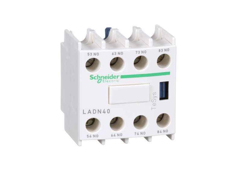 Schneider Electric TeSys D - pomoćni kontaktni blok - 4 NO - vijčani priključak; LADN40