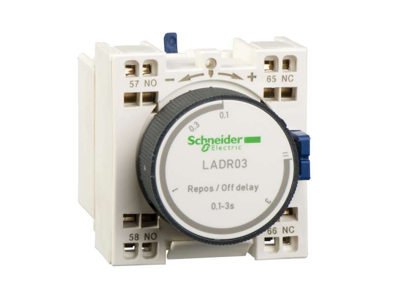 Schneider Electric TeSys D - vremenski pomoćni kontaktni blok - 1 NO + 1 NC opružni priključci;LADT23