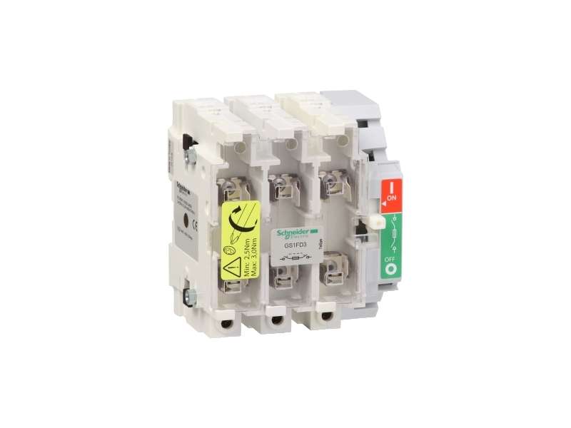 Schneider Electric TeSys GS - switch-disconnector fuse - 3 P - 50 A - NFC 14 x 51 mm;GS1FD3