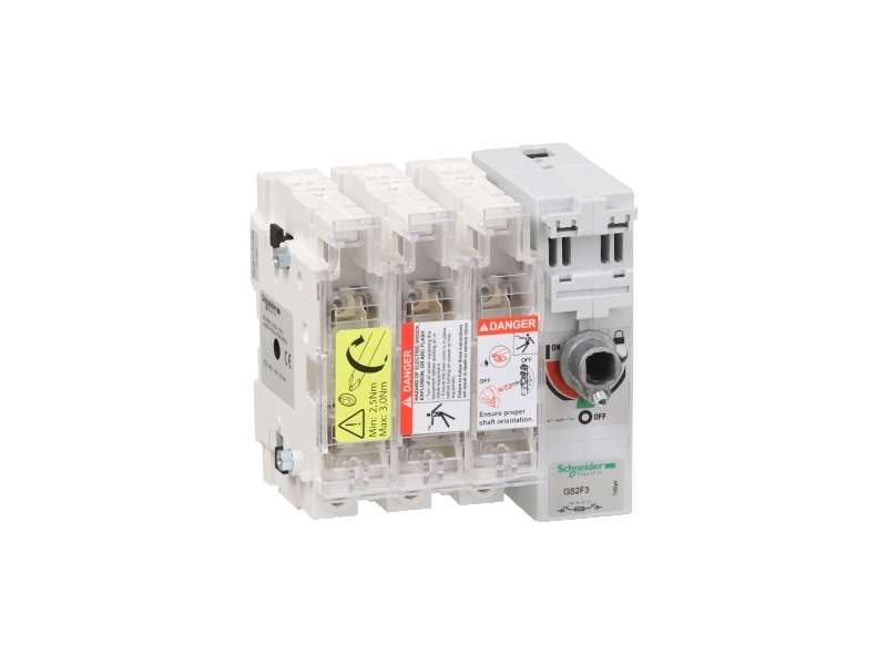 Schneider Electric TeSys GS - switch-disconnector-fuse - 3 P - 50A - NFC 14 x 51 mm;GS2F3