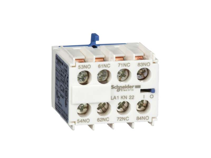 Schneider Electric TeSys K - pomoćni kontaktni blok - 2 NO + 2 NC - vijčani priključci; LA1KN22
