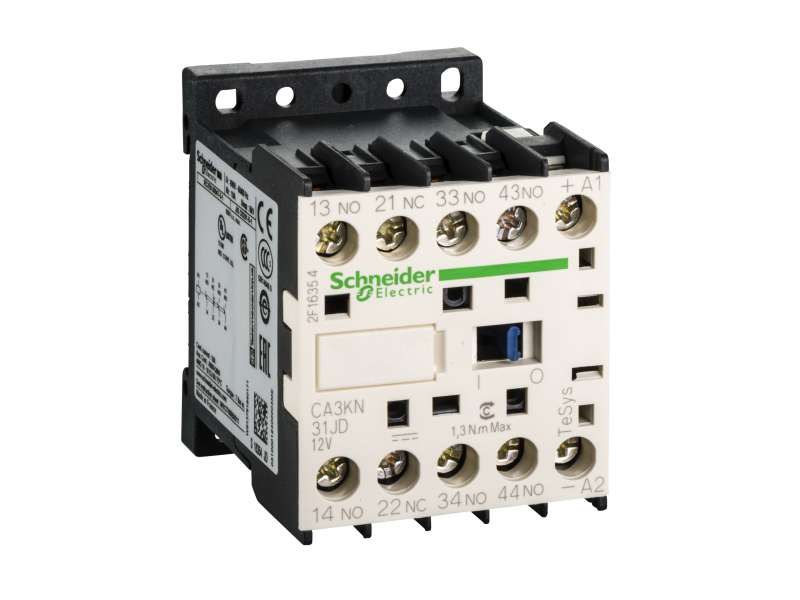 Schneider Electric TeSys K pomoćni kontaktor - 3 NO + 1 NC - <= 690 V - 12 V DC standardni kalem; CA3KN31JD