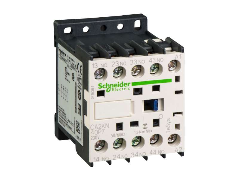 Schneider Electric TeSys K pomoćni kontaktor - 4 NO - <= 690 V - 230 V AC kalem ; CA2KN40P7