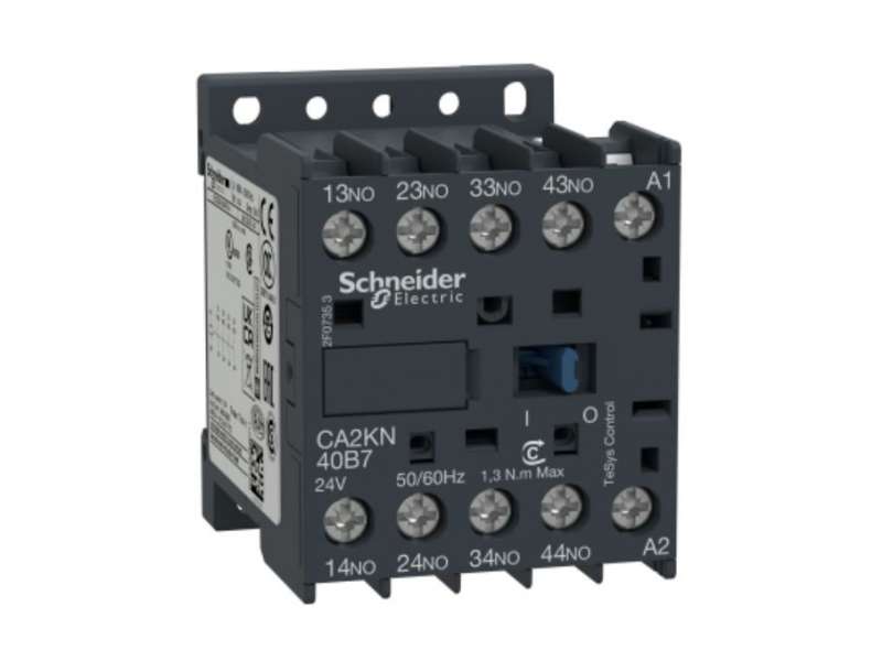 Schneider Electric TeSys K pomoćni kontaktor - 4 NO - <= 690 V - 24 V AC kalem; CA2KN40B7