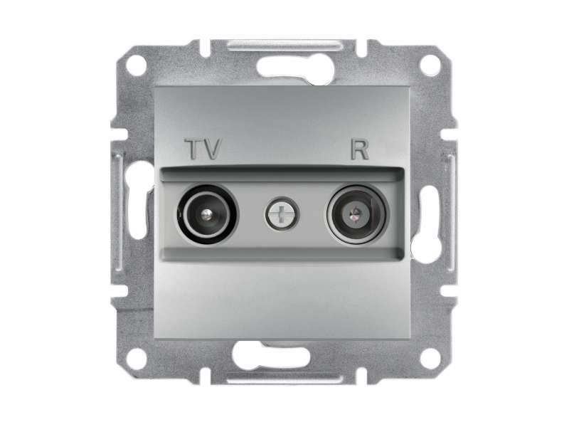 Schneider Electric TV/R prolazna utičnica (4dB), bez rama, aluminijum;EPH3300261