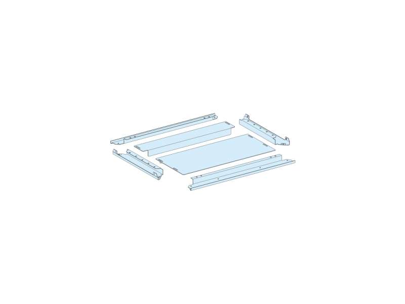 Schneider Electric Two-part gland plate, PrismaSeT P, IP31, for enclosure W 650mm D 400mm; LVS08496