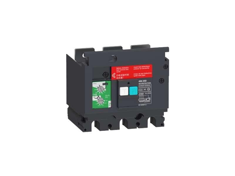 Schneider Electric VigiPacT dodatni zaštitni modul diferencijalne zaštite, ComPacT NSKS 100/160, 200 VAC do 440 VAC, 30 mA do 30 A, 3 pola;LV429488