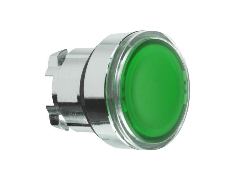 Schneider Electric Zelena udubljena glava svetlećeg tastera Ø22 sa povratkom za integrisan LED;ZB4BA38