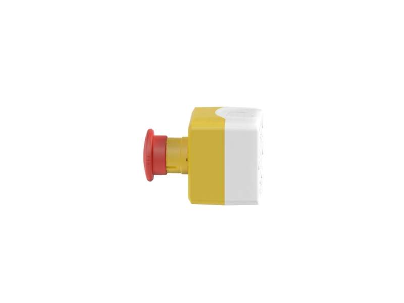 Schneider Electric žuta upr. kutija - 1 crveni pečurkasti taster Ø40 otpuštanje zakretanjem 1NO+2NC;XALK178G;XALK178G