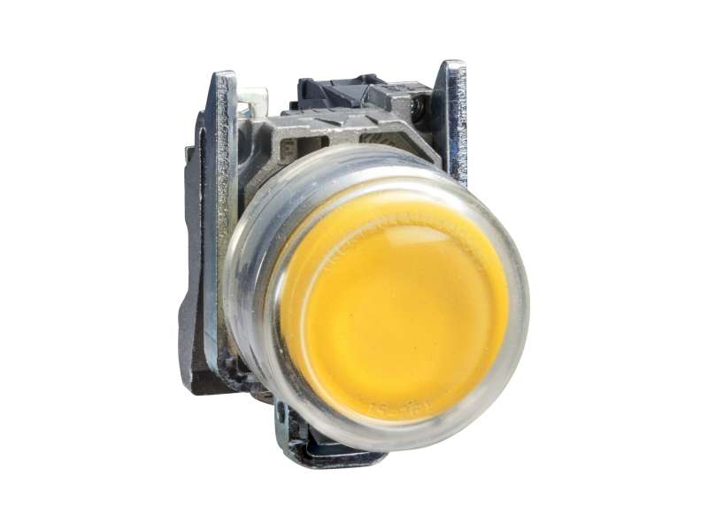 Schneider Electric Žuti izbočeni kompletni taster Ø22 sa povratkom 1NO - neobeleženo;XB4BP51