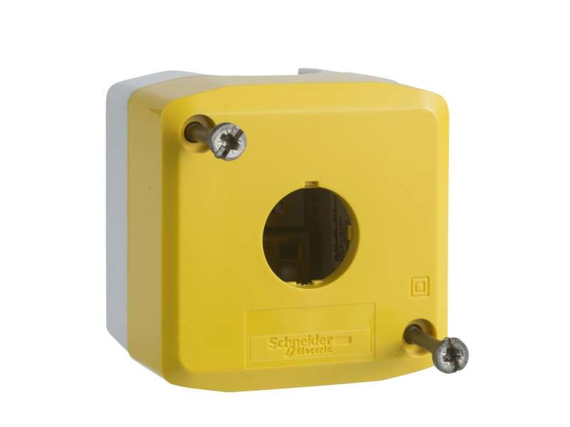 Schneider Electric žuto prazno kućište sa svetlosivom osnovom - 1 otvor; XALK01
