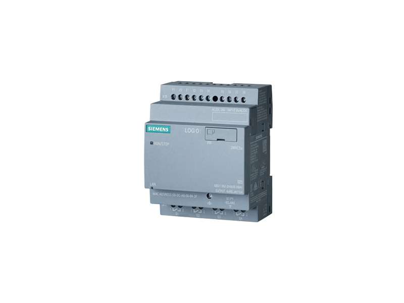 Siemens LOGO! 24RCEO, 8DI/4DO, 400 Blocks; 6ED1052-2HB08-0BA1