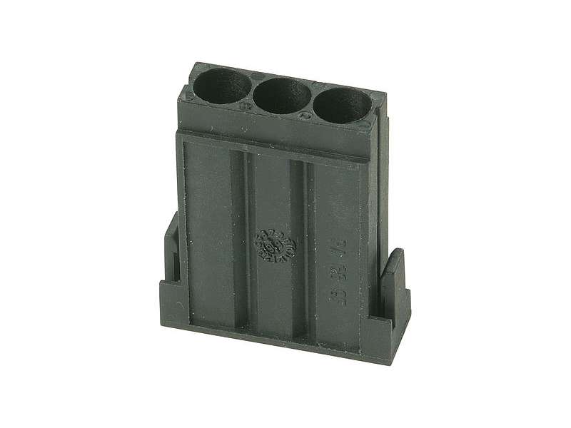 WALTHER-WERKE CRIMP CONTACT CARRIER FROM THE SERIES MO 3P FOR SLEEVE CONTACTS AND WITH A NUMBERING OF 1-3