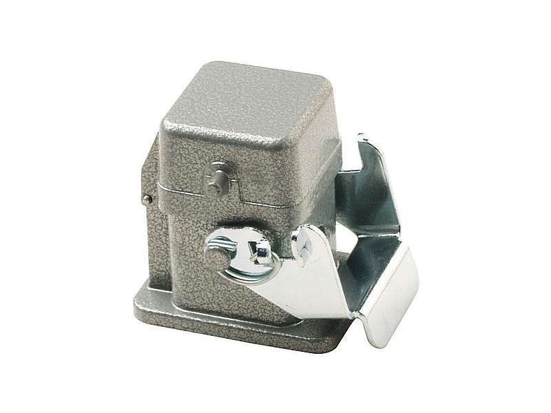 WALTHER-WERKE PANEL HOUSING STRAIGHT A3, A4, A5 AND D8 FROM ZINC, HEIGHT 24MM WITH SPRING COVER, SINGLE LOCKING SYSTEM FOR FEMALE INSERTS