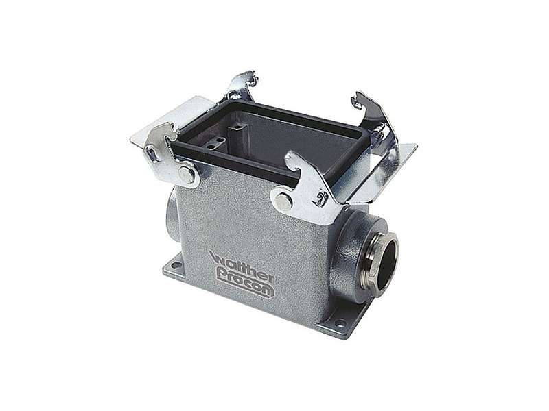 WALTHER-WERKE WALL MOUNT HOUSING A32 AND D50 FROM ALUMINIUM, HEIGHT 81,5MM WITH DOUBLE LOCKING SYSTEM AND CABLE GLANDS 2XM25