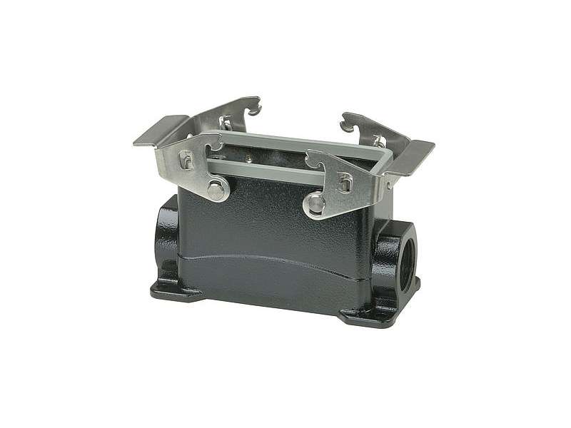 WALTHER-WERKE WALL MOUNT HOUSING B HT 16 FROM ALUMINIUM, HEIGHT 68MM WITH DOUBLE LOCKING SYSTEM AND NOZZLE 1XM25