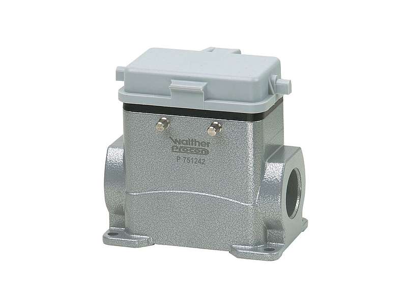 WALTHER-WERKE WALL MOUNT HOUSING B10, ALUMINIUM, HEIGHT 53MM WITH SPRING COVER, DOUBLE LOCKING SYSTEM, 1XM20 AND NOZZLE
