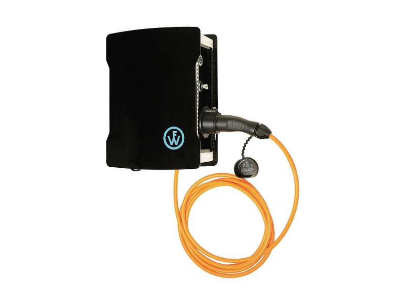 WALTHER-WERKE WALLBOX EVOLUTION 350 KEY WITH FIXED CHARGING CABLE AND VEHICLE CONNECTOR TYPE 2 16A/11KW, ELECTRIC ENERGY METER AND PREMIUM MON