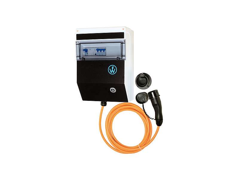 WALTHER-WERKE WALLBOX INDUSTRY-LINE KEY WITH FIXED CHARGING CABLE WITH VEHICLE CONNECTOR TYPE 2 16A/11KW ; 98100119